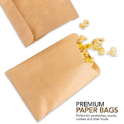 Paper Sandwich Bags Kraft Brown (200 Pack) by Stock Your Home – 200 Count, Paper, Brown, Pack of 200