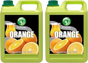 Possmei Orange Flavored Syrup, 5.5 Pound Plastic Jar 2 Pack