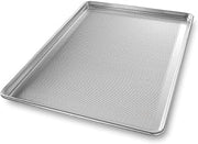 Chicago Metallic Stayflat® Sheet Pan, full-size, 17-7/8" x 25-13/16" x 1" | full-size, 17-7/8" x 25-13/16" x 1", .081" dia. bottom perforation, wire in rim, 16 gauge aluminum, plain