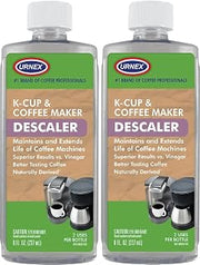 The Professional Barista's Choice - Urnex Keurig Compatible Coffee Maker Universal Descaling Solution (2 Pack, 2 Uses Per Bottle)