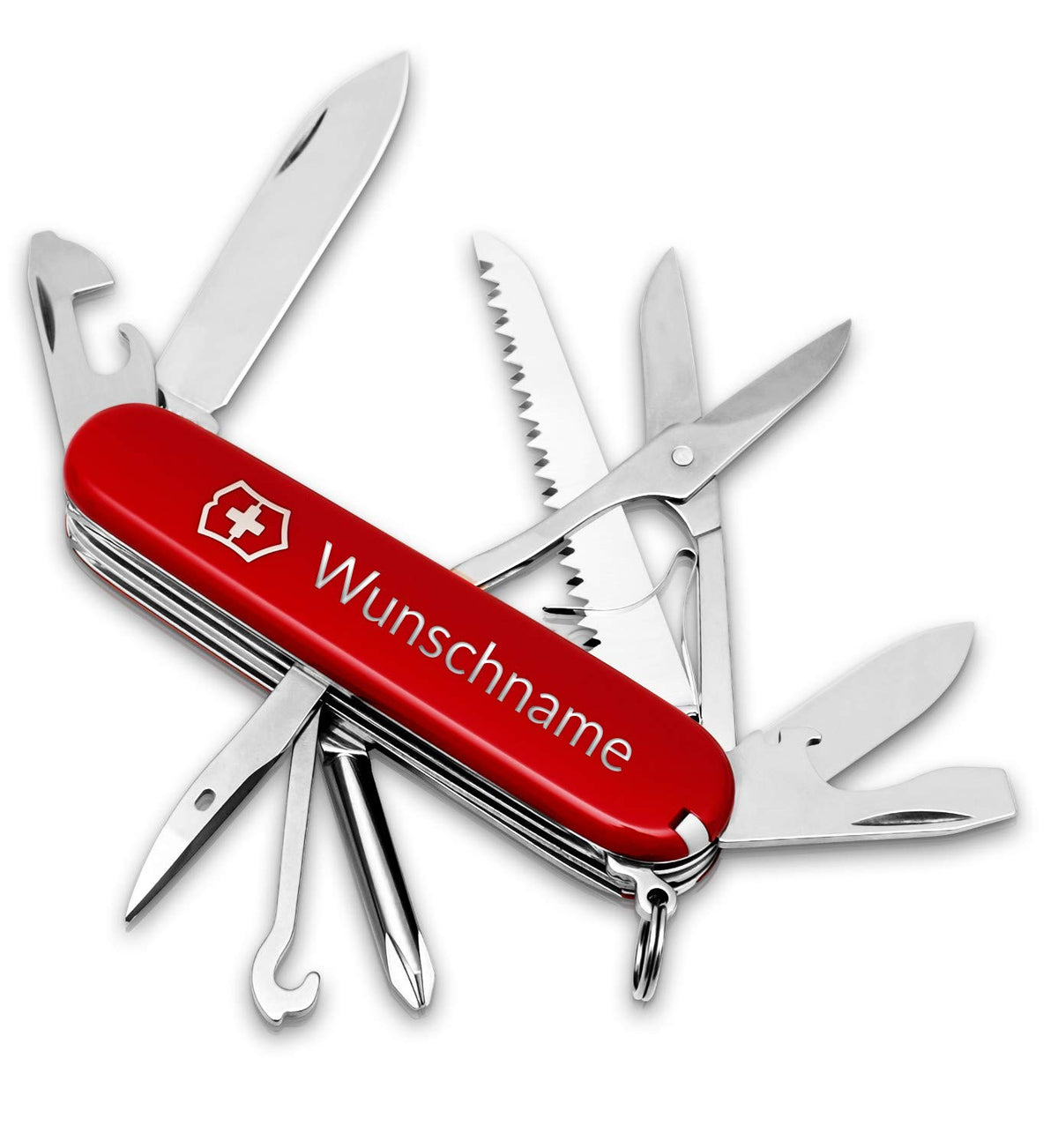 Fieldmaster Taschenmesser mit Gravur I Geschenk für Männer zum Geburtstag I Messer by Victorinox – Stainless Steel, Silver, Model fieldmaster_gravur