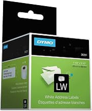 1O NEW BOXES OF DYMO LabelWriter Address Labels, White, 1-1/8" x 3-1/2", 2 Rolls/Box, 130 Labels/Roll, , 260 Labels per box (30251)