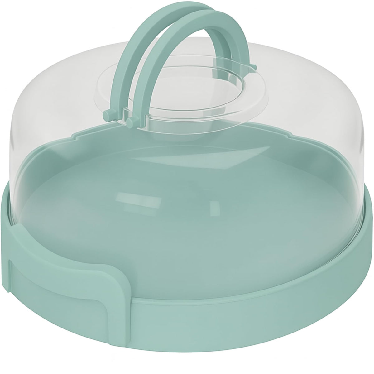 Joey'z Pie Keeper with Secure Latches, Turquoise, Holds 10 Inch Pies