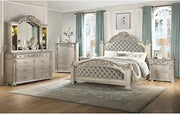 Platinum Silver 5-Piece Bedroom Set, King