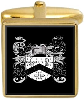 Curtis England Family Crest Coat of Arms Heraldry Cufflinks Box Set Engraved
