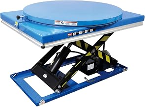 Optional Pallet Carousel for Power Lift Tables by Global Industrial – Alloy Steel, Yellow, Model 989041
