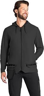 Red Kap Men's Performance Hooded Windbreaker Jacket With Toolshift Pocket