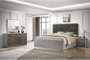 Naples Stone Gray Platform 4-Piece Bedroom Set, Queen