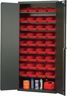 QUANTUM STORAGE SYSTEMS Specialty Cabinet W/36 RED Bins