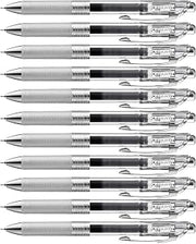 Pentel Energel Pure BLN75TL-Cax Gel 12 Stück Black