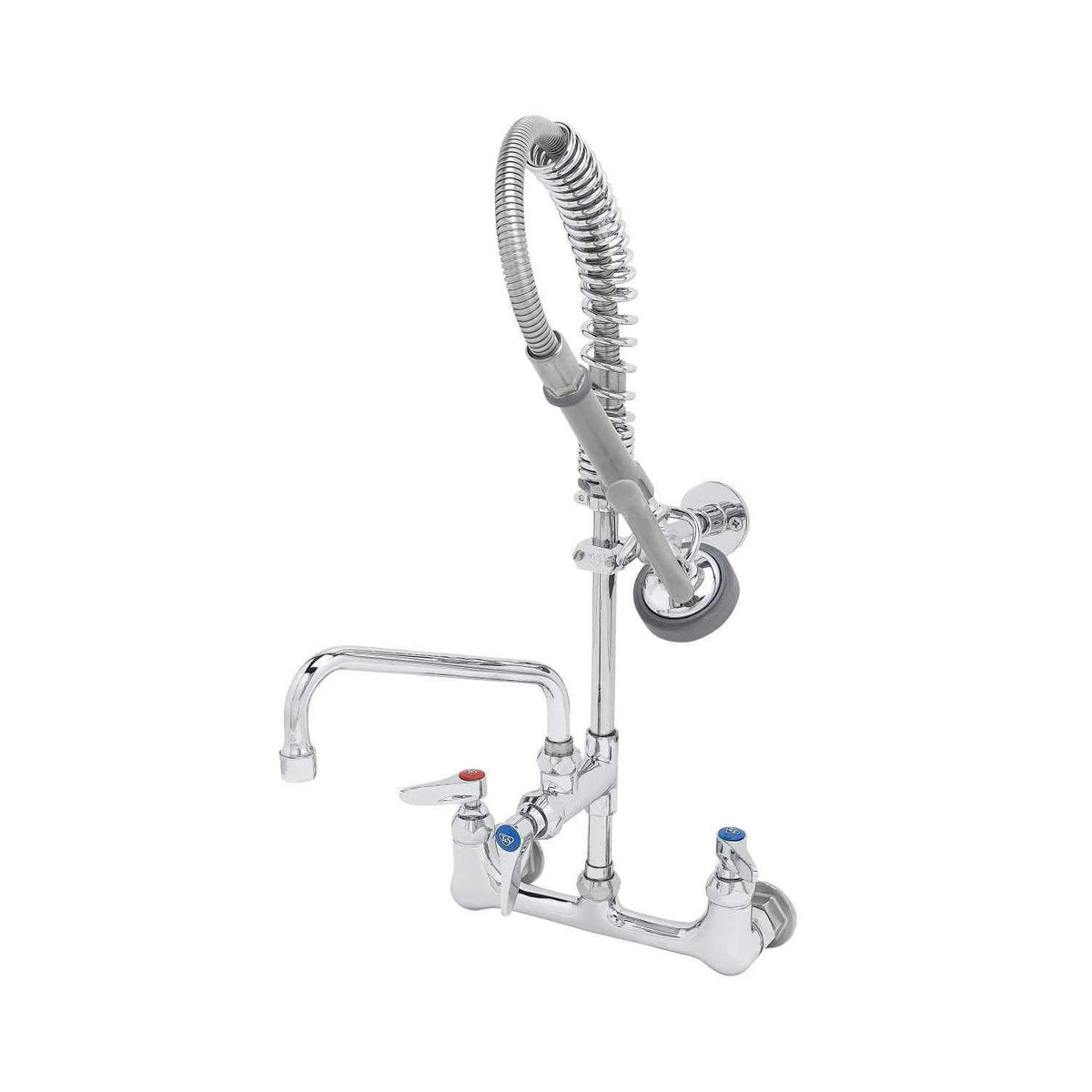 Mini Pre Rinse Faucet. 8" Wall Mount with 6" Swing Nozzle by T&S Brass – not_applicable, Model MPZ-8WLN-06