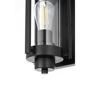 Bucknell One Light Outdoor Wall Sconce Black by Lighting Design – Iron, Black