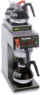 Bunn 12950.0217 CWTF15-3 Automatic Coffee Brewer with 1 Lower / 2 Upper Warmers (Decanters Not Included) (120V)
