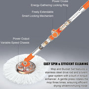 This Spin Mop Bucket System with Detachable Splash Guard Spin Basket by Generic – One Color, Model ZDZ-WY-Q-S-LYH-455_1