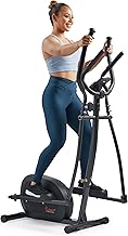 Sunny Health & Fitness Smart Upright Elliptical Machine with Pulse Sensor
