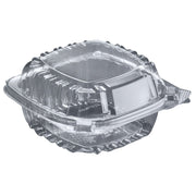 TableTop King C95PST1 9" x 9 1/2" x 3" ClearSeal Clear Hinged Lid Plastic Container - 200/Case