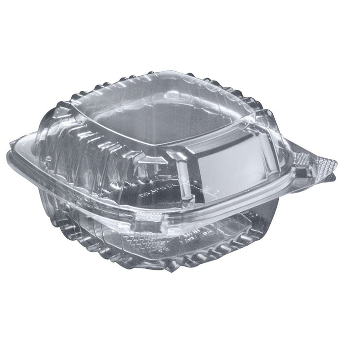 TableTop King C95PST1 9" x 9 1/2" x 3" ClearSeal Clear Hinged Lid Plastic Container - 200/Case