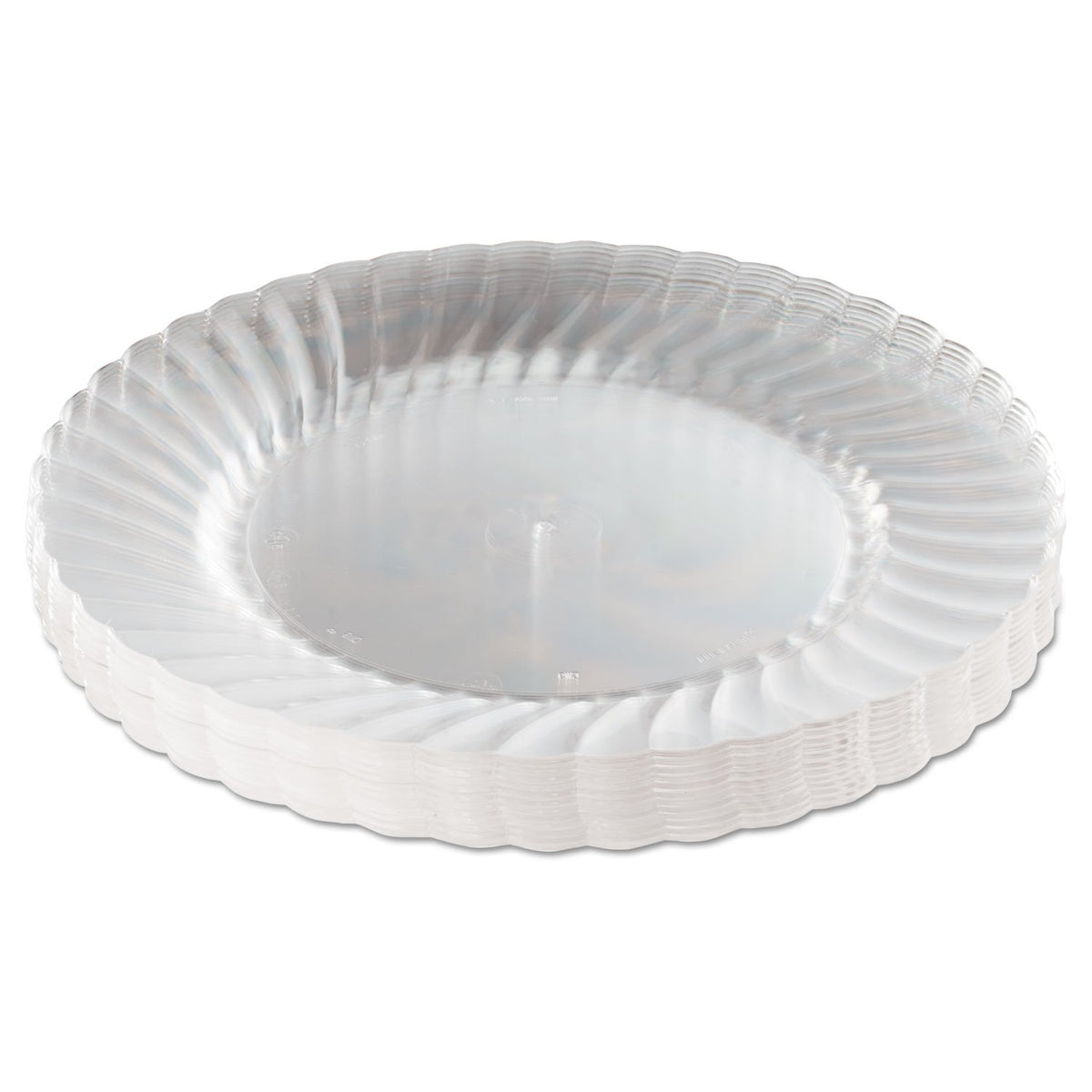 Comet Classicware White Plastic Plate by WNA – 10.25", Plastic, White, Pack of 144, Model CW10144W