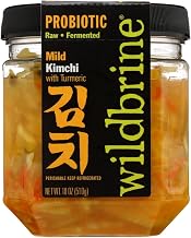 Wildbrine Probiotic Mild Kimchi with Turmeric, 18 Ounce -- 6 per case.