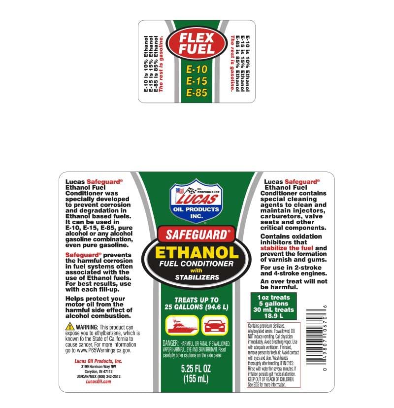 10670 Safeguard Ethanol Fuel Conditioner and Stabilizer - 5.25 Ounce by Lucas Oil – 5.25 Ounce, (Case of 24), Pack of 24, Model 10670-24PK