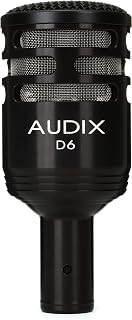 AUDIX D6 Cardioid Dynamic Kick Drum Microphone for Kick Drums and Bass Instruments