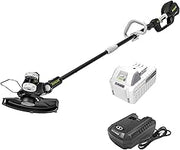 Sun Joe Cordless String Trimmer Kit with 4.0Ah Battery and Charger, 12-Inch Dual-Line Swath - Multi-Angle Head, Auto-Feed Spool for Lawn & Flowerbed Edging, 24V-ST14