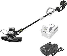 Sun Joe Cordless String Trimmer Kit with 4.0Ah Battery and Charger, 12-Inch Dual-Line Swath - Multi-Angle Head, Auto-Feed Spool for Lawn & Flowerbed Edging, 24V-ST14