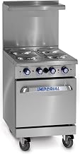 Imperial Commercial Restaurant Range 24" With 4 Elements 20" Standard Oven Electric Model Ir-4-E