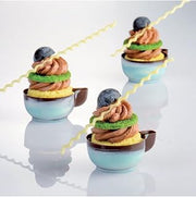 Martellato Polycarbonate Chocolate Mold, Cup 44mm x 55mm x 23mm H, 12 Cavities