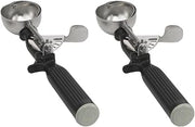 Vollrath 47146 Round Stainless Steel Dishers, Set of 2 (Size 30, 1-Ounce, Black)