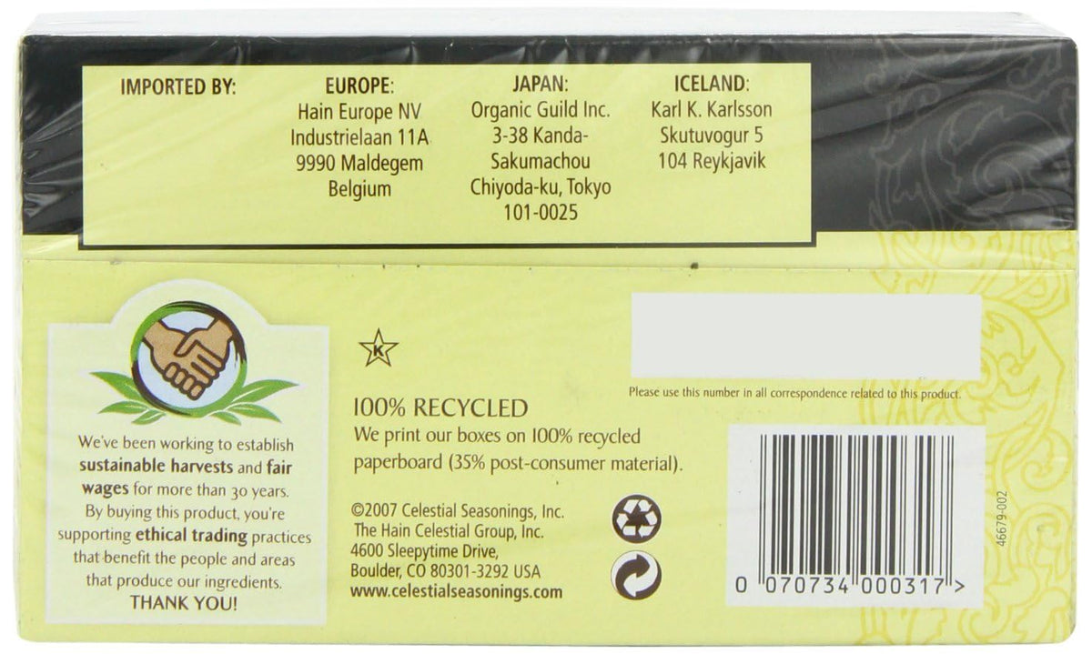 Tea Herb Mandarin Orange Spice Bag by Celestial Seasonings – 20 Count (Pack of 1), Orange, Model 070734000317