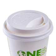 10-24 oz. Sipper Dome Lid - White (Case of 1000) by Karat – PP - Polystyrene, White, Model C-KDL516W-PP