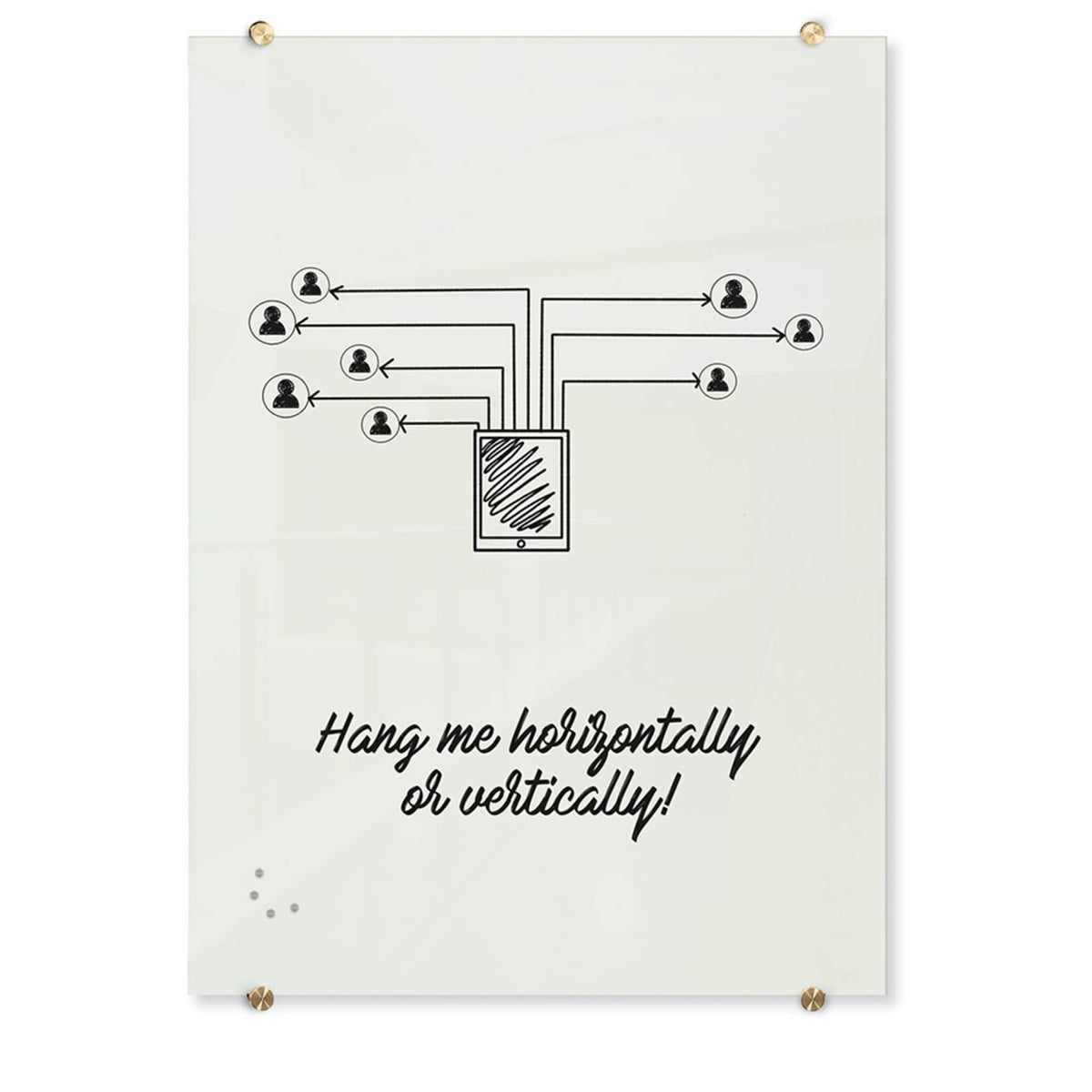 Best-Rite 51"W x 2"H / White / 1 Dry Erase Boards