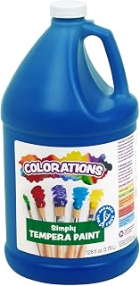 Colorations Paraben-Free Tempera Paint for Kids, 1 Gallon, Vibrant Blue