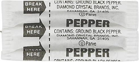 Fluted Pepper Packets - 0.11 Gr 1000 Count
