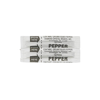 Fluted Pepper Packets - 0.11 Gr 1000 Count by Packet Brand – 1000 CT, Model 14122