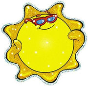 Trend Enterprises Sparkle Accents Smiling Suns 24/Pk 5 X 5