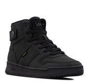 Kid's Noah High-Top Retro Sneaker by Lee – Black Mono, Model GP00058-9800