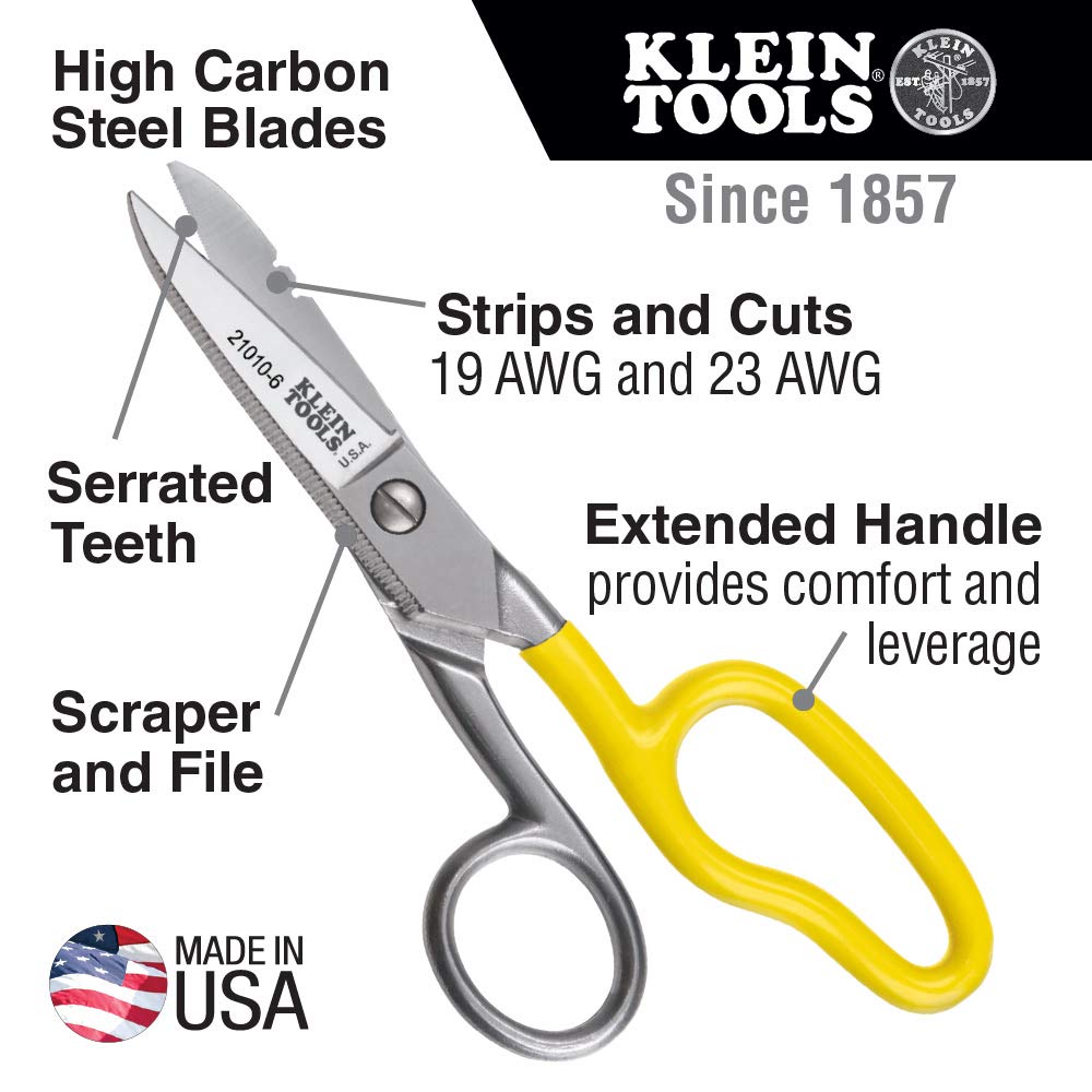 KLEIN TOOLS One Size / Yellow / Snip Nippers & Snips