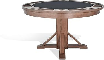 Sunny Designs Cole Reversible Dining Game AMD Poker Table