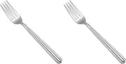 Fortessa Metropolitan 18/10 Stainless Steel Flatware Serving Fork, 9.25-Inch (Pack of 2)