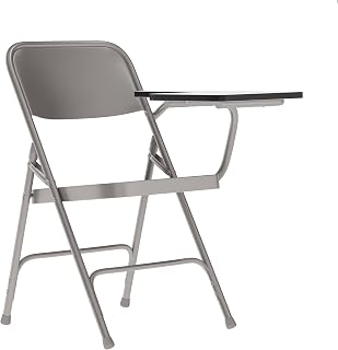Flash Furniture Ralph Premium Steel Folding Chair with Left Handed Tablet Arm