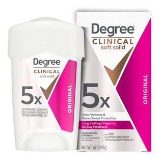 Clinical Antiperspirant Deodorant Soft Solid by Degree – 1.7 Ounce (Pack of 1), White, Model 079400465832
