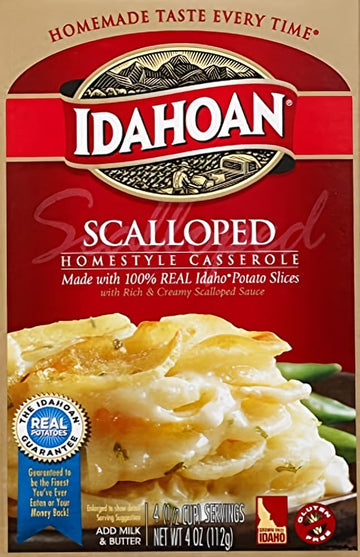 Scalloped Homestyle Casserole 4 oz. (Pack of 10) by Idahoan – 4 oz, Yellow, Pack of 10