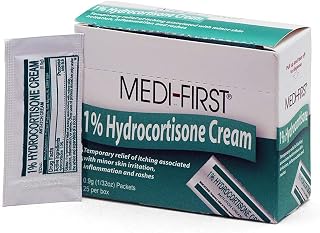Medique 21173 Hydrocortisone Anti-Itch Cream Packets for First Aid & Emergency Kits, 25 Pack