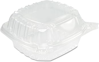DCCC53PST1 - Dart Clearseal Hinged Clear Containers, 13 4/5 Oz, Clear, Plastic, 5.4 X 5.3 X 2.6
