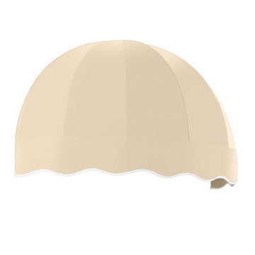 3' Bostonian (40.5"-26.25"-20.25") Dome-Shaped Fixed Awning by Awntech – 40.5"W x 26.25"H x 20.25"D, Acrylic Linen, Tan, Model RB3-AZ-T