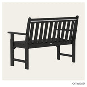 Vineyard 48" Bench by Polywood – 48", Plastic, Black, Model GNB48BL