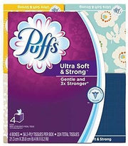 Puffs Ultra Soft & Strong Tissues, White, 224 Count (Pack of 1) (3700035295)