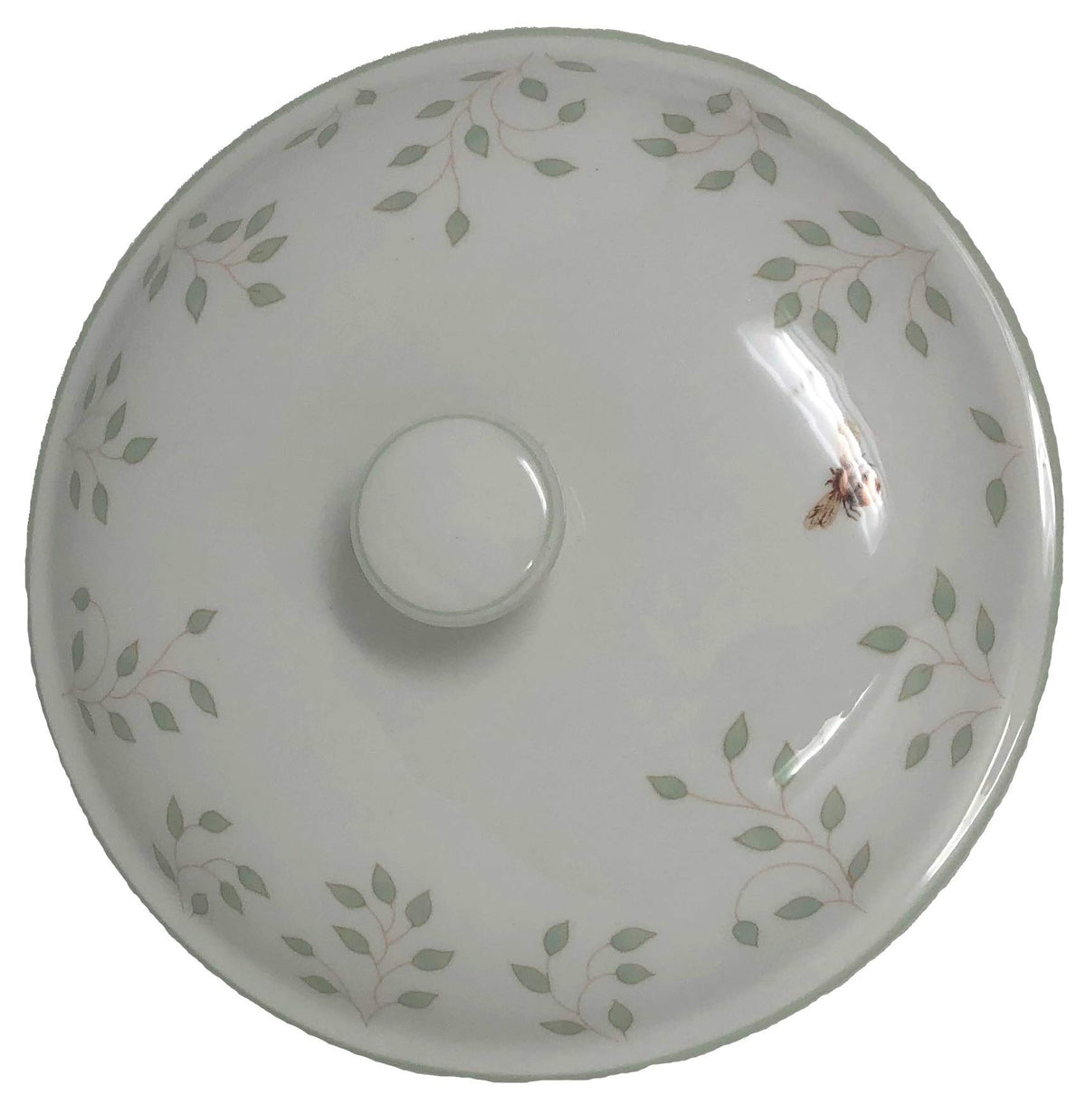 China Butterfly Meadow Covered Bowl New with Tag by Lenox – Small, 12 ounces, Porcelain, White